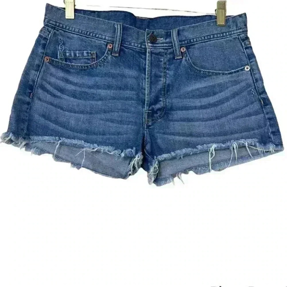 Genetic Denim Pants - Genetic denim Frayed Hem Denim Shorts Size 28